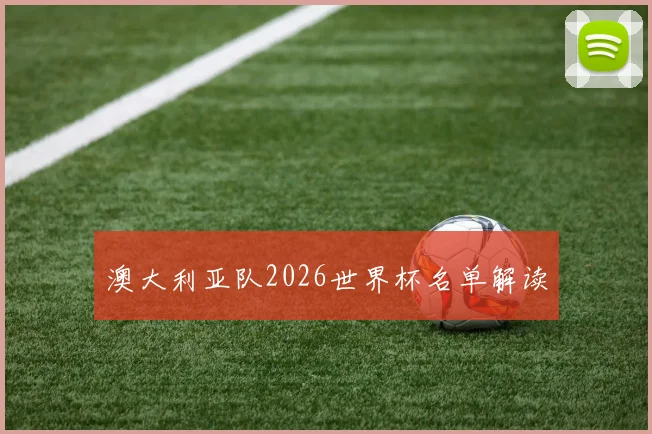 澳大利亚队2026世界杯名单解读